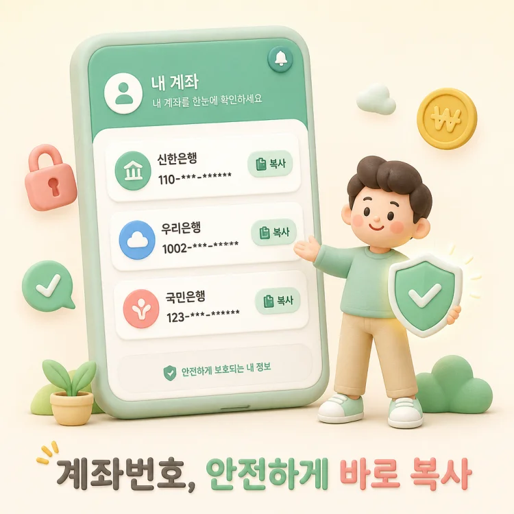 농협 계좌번호 조회하는 방법 안내 이미지