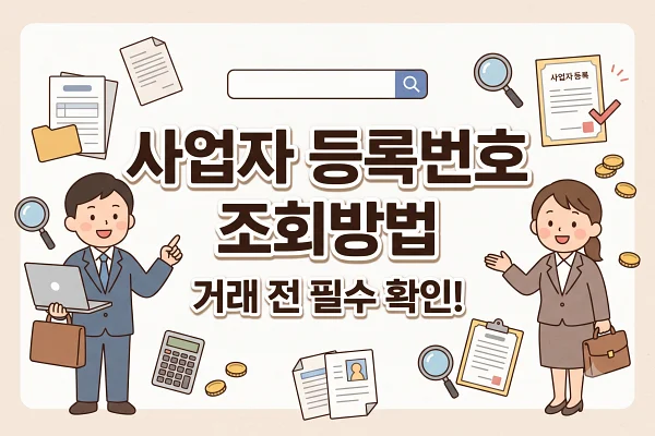 사업자 등록번호 조회하는 방법