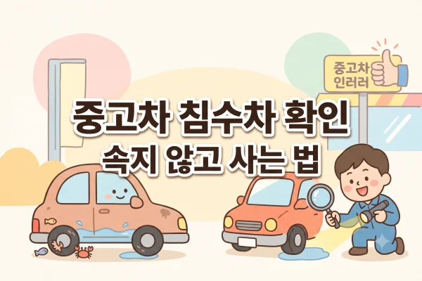 중고차 침수차 확인 방법