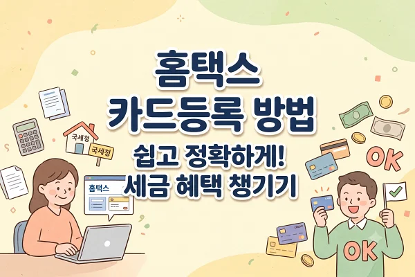 홈택스 카드등록